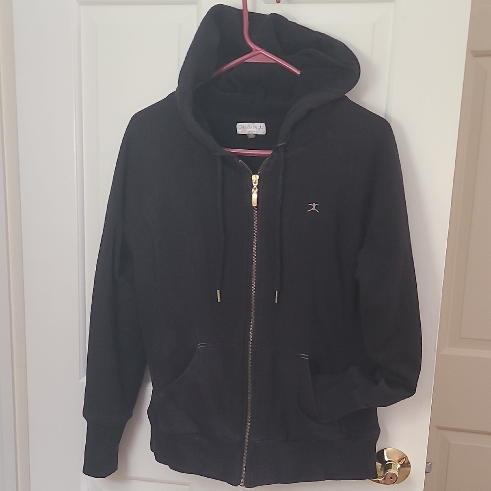 Danskin Black Hoodie with Gold Accents